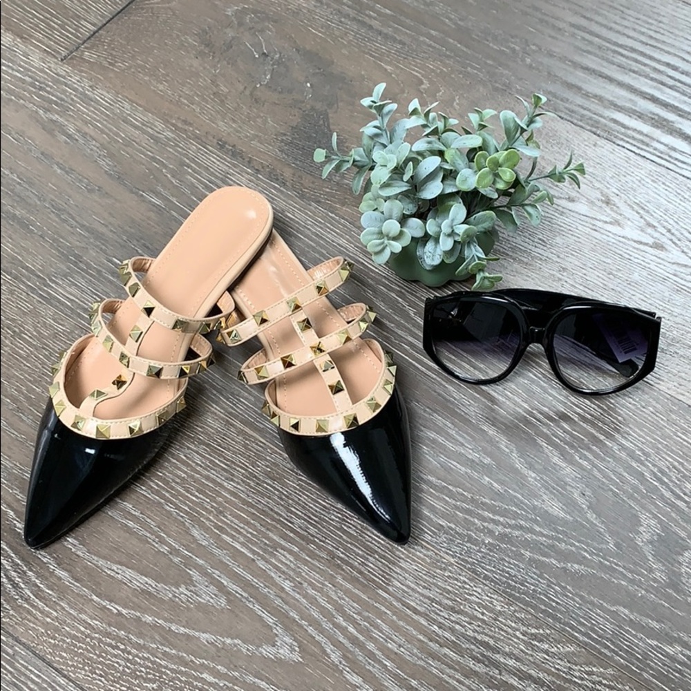 LAST 1❗️✨LAUREN Studded Flat Mules - Picture 3 of 8